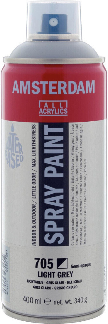 Peinture en aérosol
 Amsterdam 17167050 Peinture en aérosol 705 Light Grey 400 ml 1 pc
