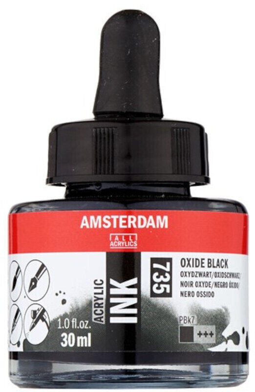 Inchiostro Amsterdam Acrylic Ink 30 ml 735 Oxide Black