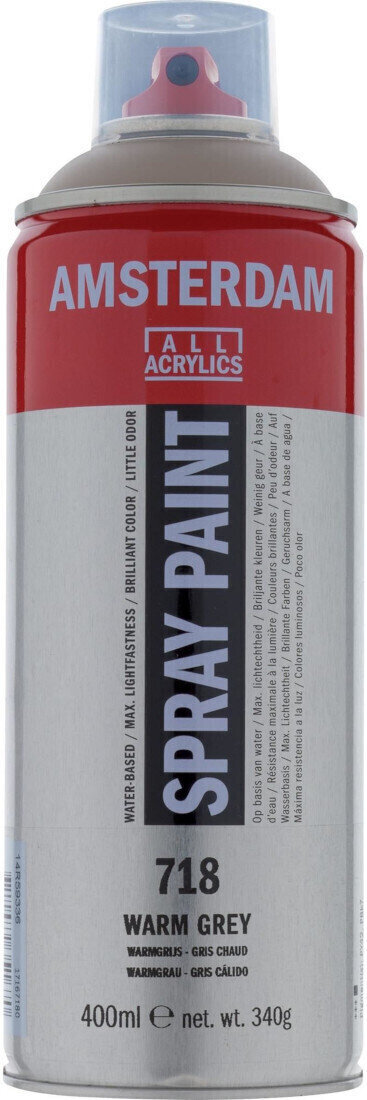 Peinture en aérosol
 Amsterdam 17167180 Peinture en aérosol 718  Warm Grey 400 ml 1 pc