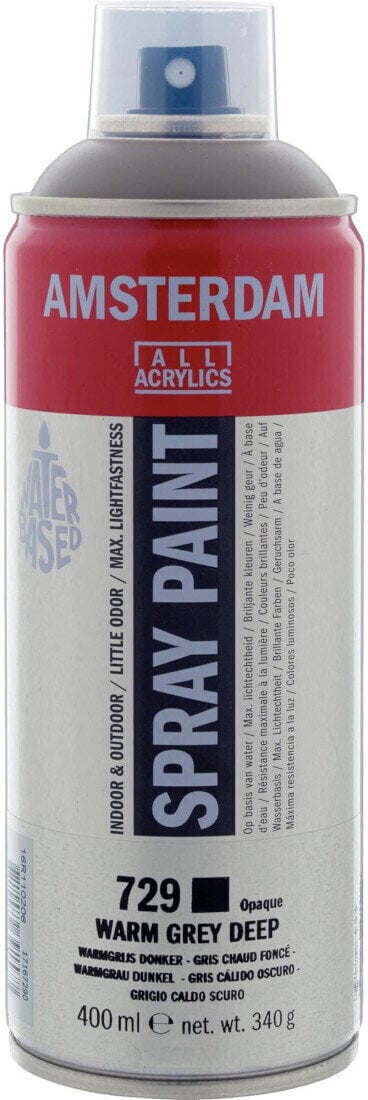 Peinture en aérosol
 Amsterdam 17167290 Peinture en aérosol Warm Grey Deep 400 ml 1 pc