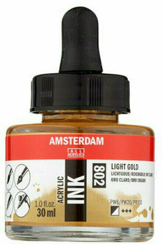Atrament Amsterdam 17208020 Akrylový tuš 802 Light Gold 30 ml 1 ks - 1
