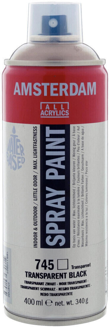 Peinture en aérosol
 Amsterdam 17167450 Peinture en aérosol 745 Transparent Black 400 ml 1 pc