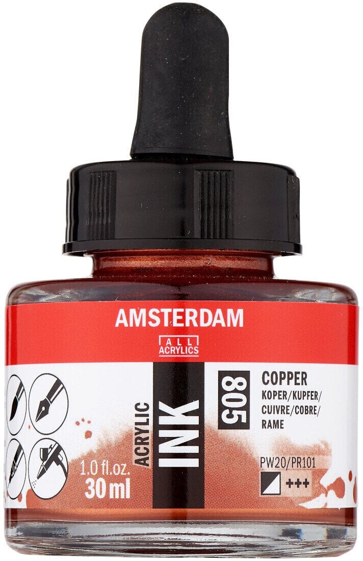 Tuš Amsterdam Acrylic Ink 30 ml 805 Copper