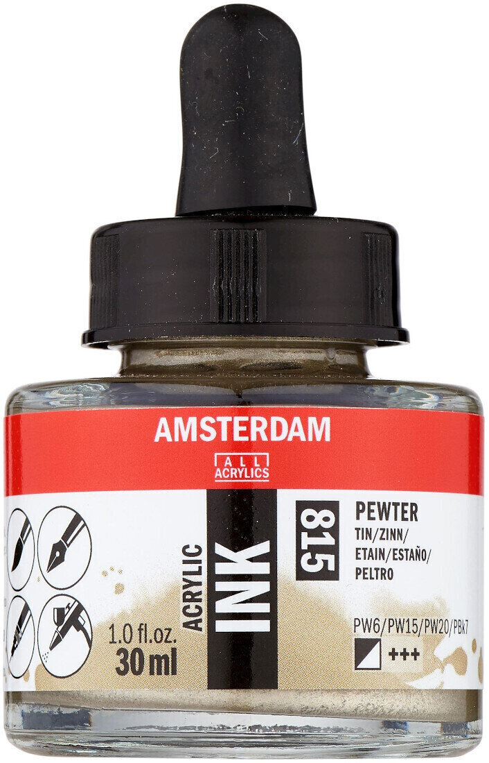 Atrament Amsterdam 17208150 Akrylový tuš 815 Pewter 30 ml 1 ks