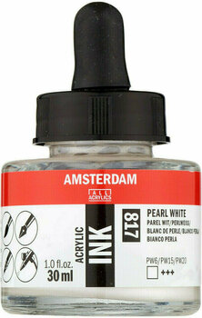 Muste Amsterdam 17208170 Acrylic Ink 817 Pearl White 30 ml 1 kpl - 1