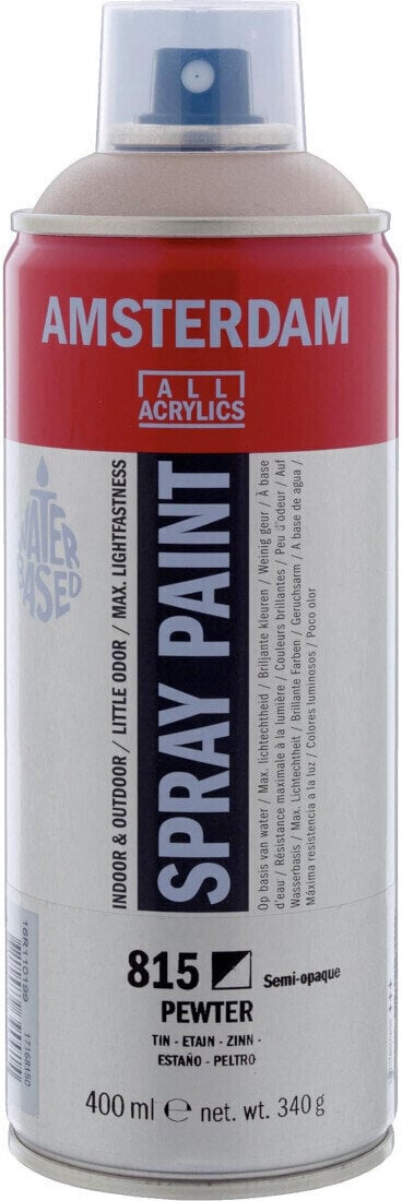 Peinture en aérosol
 Amsterdam 17168150 Peinture en aérosol Pewter 400 ml 1 pc