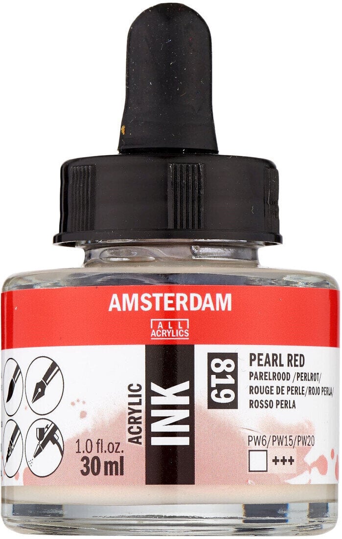 Encre Amsterdam 17208190 Encre acrylique 819 Pearl Red 30 ml 1 pc
