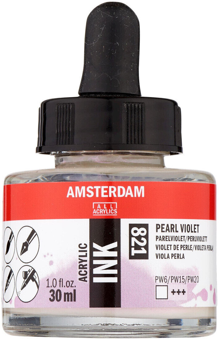 Encre Amsterdam 17208210 Encre acrylique 821 Pearl Violet 30 ml 1 pc
