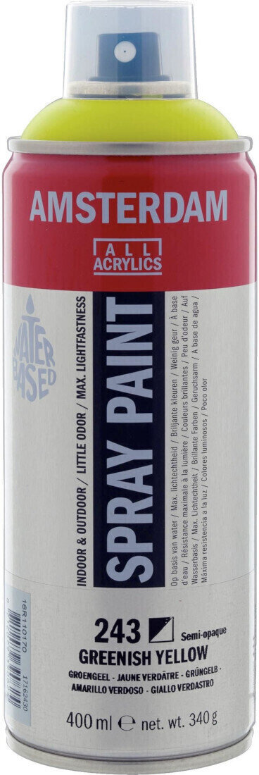 Peinture en aérosol
 Amsterdam 17162430 Peinture en aérosol Greenish Yellow 400 ml 1 pc