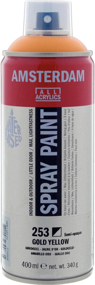 Peinture en aérosol
 Amsterdam 17162530 Peinture en aérosol Gold Yellow 400 ml 1 pc