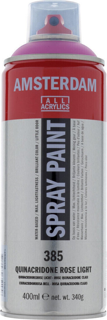 Peinture en aérosol
 Amsterdam 17163850 Peinture en aérosol Quinacridone Rose Light 400 ml 1 pc
