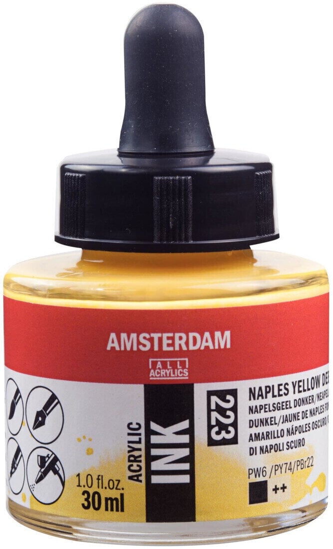 Tuš Amsterdam 17202230 Акрилно мастило 223 Naples Yellow Deep 30 ml 1 kom