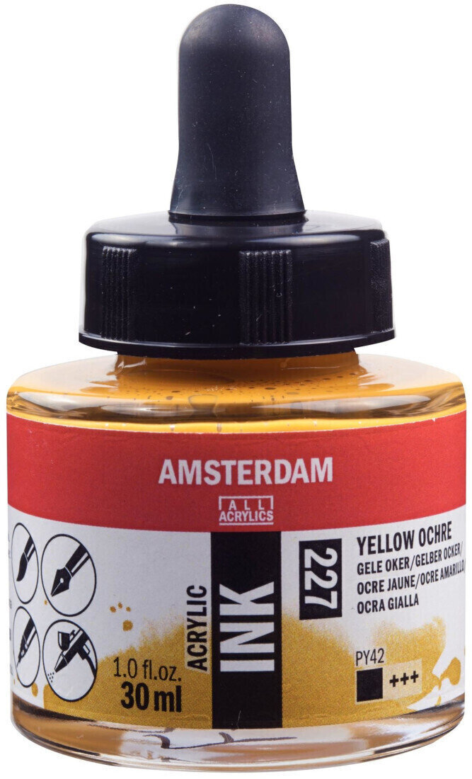 Ink Amsterdam 17202270 Acrylic Ink 227 Yellow Ochre 30 ml 1 pc