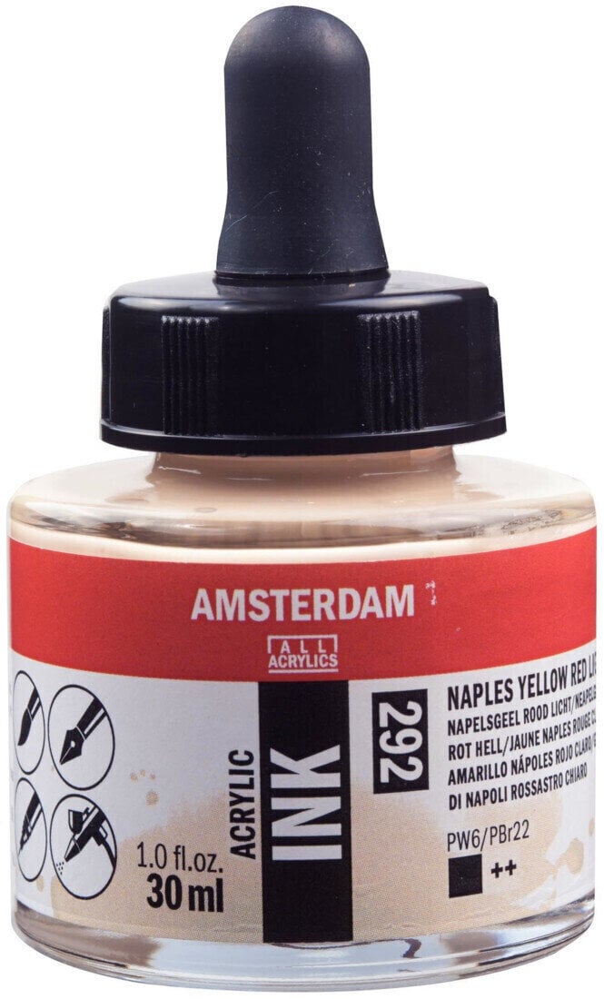 Tinte Amsterdam Acrylic Ink 30 ml 292 Naples Yellow Red Light