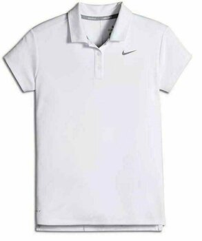 Polo Nike Girls Dry Victory Polo Short Sleeve White/Flt Silver L - 1