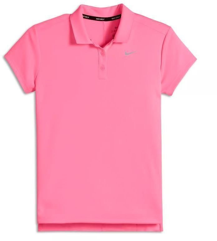 Camiseta polo Nike Girls Dry Victory Polo Short Sleeve Sunset Pulse/Flt Silver S