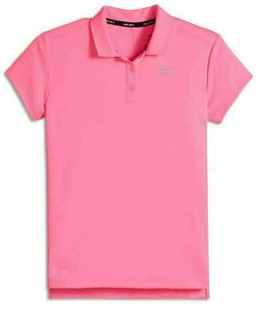 Polo Nike Girls Dry Victory Polo Short Sleeve Sunset Pulse/Flt Silver S - 1