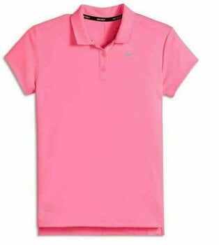 Polo Nike Girls Dry Victory Polo Short Sleeve Sunset Pulse/Flt Silver M - 1