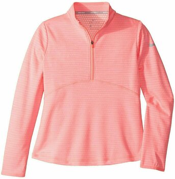 Sweat à capuche/Pull Nike Girls Dry Long Sleeve Top Sunset Pulse/Flt Silver S - 1