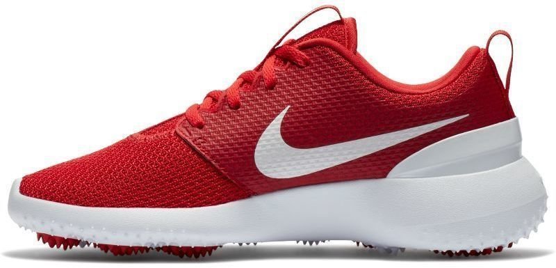Calçado de golfe júnior Nike Roshe G Junior Golf Shoes University Red/White US1Y