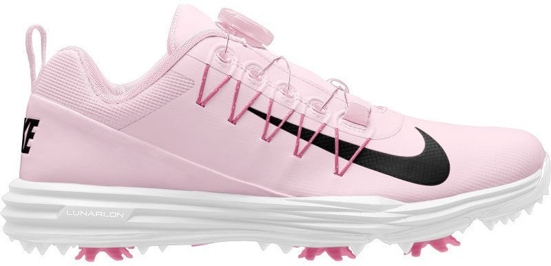 Chaussures de golf pour femmes Nike Lunar Command 2 BOA Chaussures de Golf Femmes Arctic Pink/Black/White/Sunset Pulse US 8