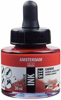 Muste Amsterdam 17203180 Acrylic Ink 318 Carmine 30 ml 1 kpl - 1