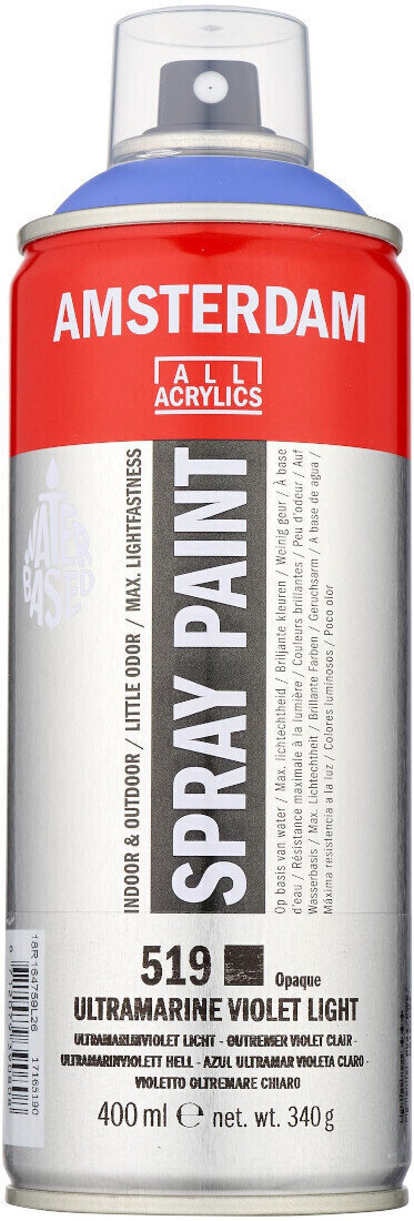 Peinture en aérosol
 Amsterdam 17165190 Peinture en aérosol Ultramarine Violet Light 400 ml 1 pc