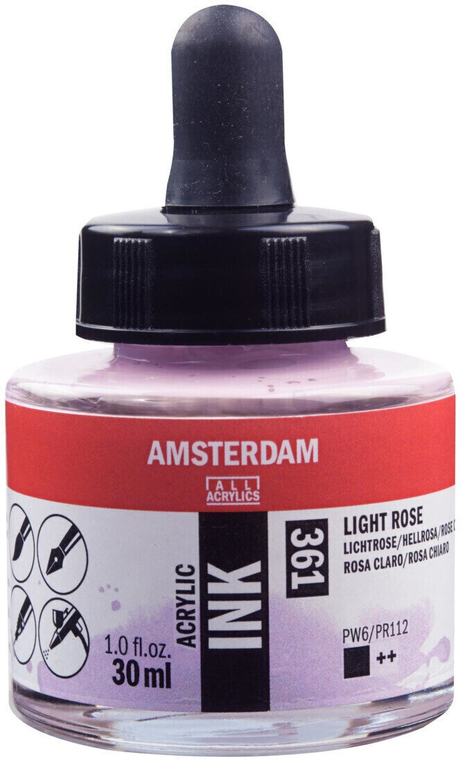 Atrament Amsterdam 17203610 Akrylový tuš 361 Light Rose 30 ml 1 ks
