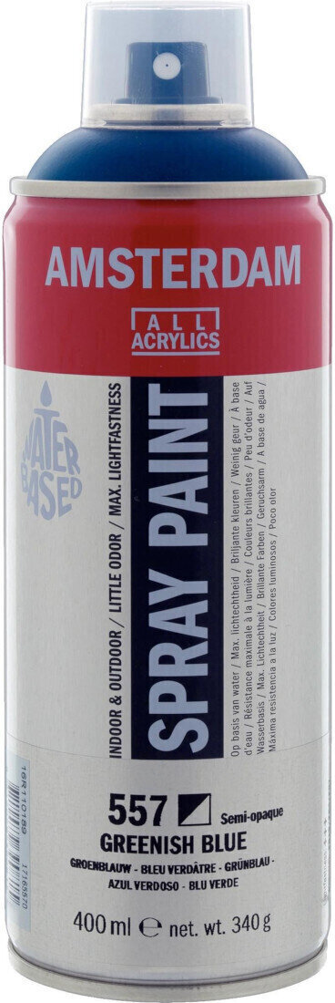 Peinture en aérosol
 Amsterdam 17165570 Peinture en aérosol 557  Greenish Blue 400 ml 1 pc