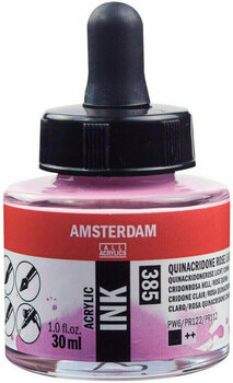 Rašalas Amsterdam Acrylic Ink 30 ml Quinacridone Rose Light - 1