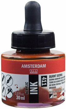 Atrament Amsterdam 17204110 Akrylový tuš 411 Burnt Sienna 30 ml 1 ks - 1
