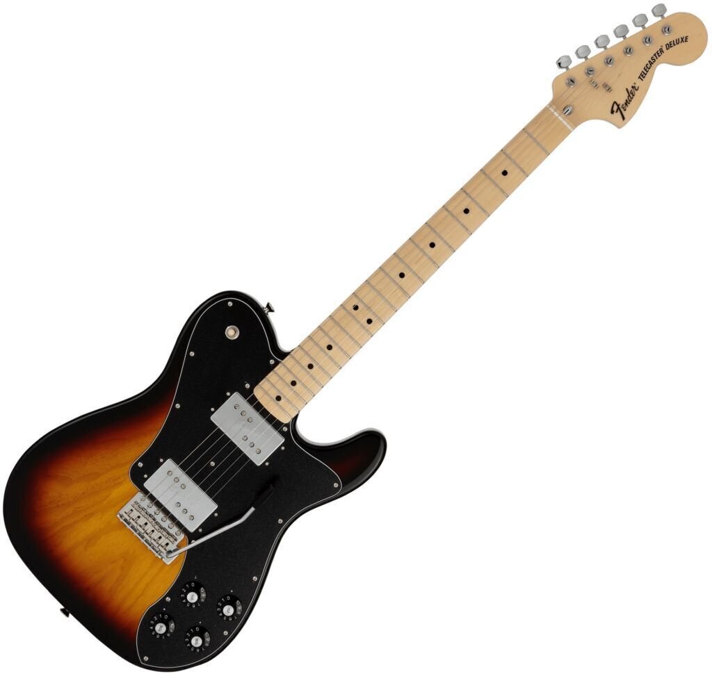 Electric guitar Fender MIJ Deluxe 70s Telecaster MN 3-Color Sunburst