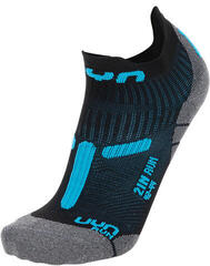 UYN Run 2in Black-Turquoise/Liner Socks
