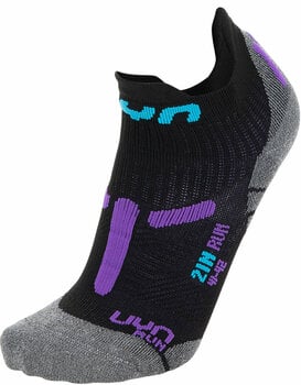 Κάλτσες Τρεξίματος UYN Run 2in Purple-Μαύρο 37/38 Κάλτσες Τρεξίματος - 1