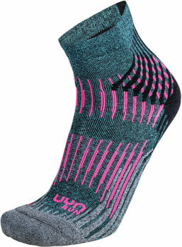 Running socks
 UYN Run Shockwave Turquoise Melange-Grey-Pink 35/36 Running socks - 1