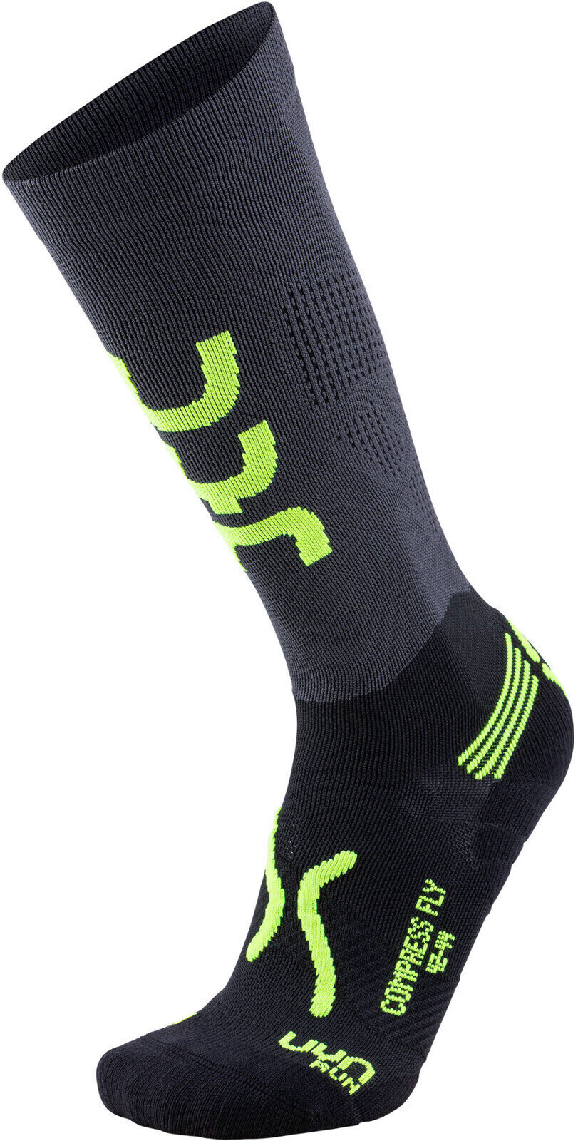 Chaussettes de course
 UYN Run Compression Fly Anthracite-Yellow Fluo 42/44 Chaussettes de course