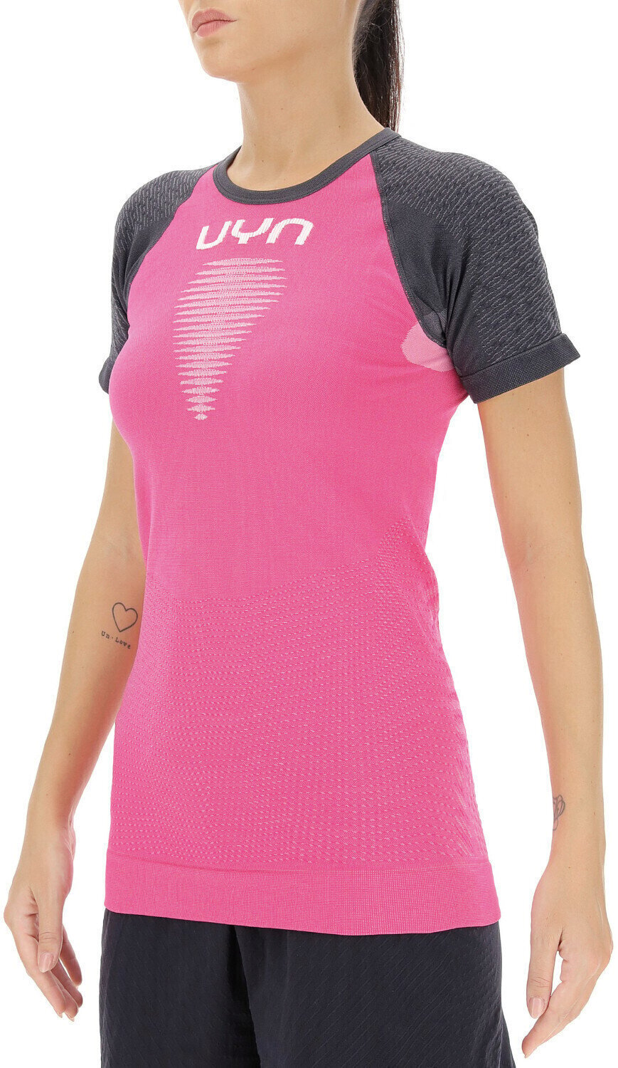 Chemise de course à manches courtes
 UYN Marathon Ow Shirt Magenta/Charcoal/White L/XL Chemise de course à manches courtes