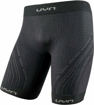 Lühikesed jooksupüksid UYN Alpha Coolboost Running Man Pants Short Black/Jet Black M - 1