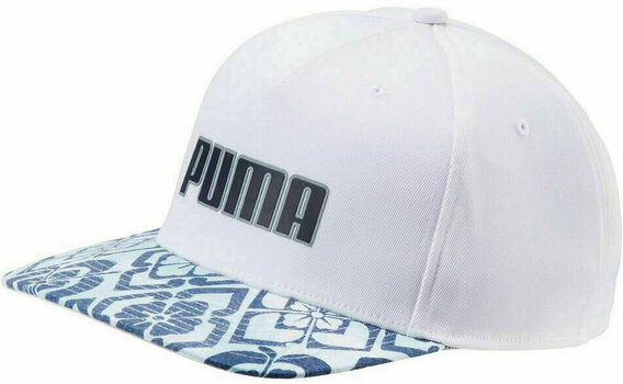 Cap Puma Go Time Flex Snapback Bright White-Peacoat - 1