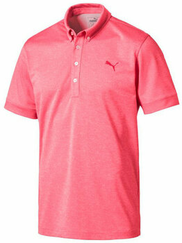Polo-Shirt Puma Tailored Oxford Heather Herren Poloshirt Paradise Pink Heather L - 1