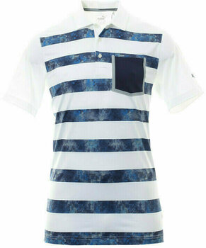 Camiseta polo Puma Mens Tailored Camo Stripe Polo bright white L - 1