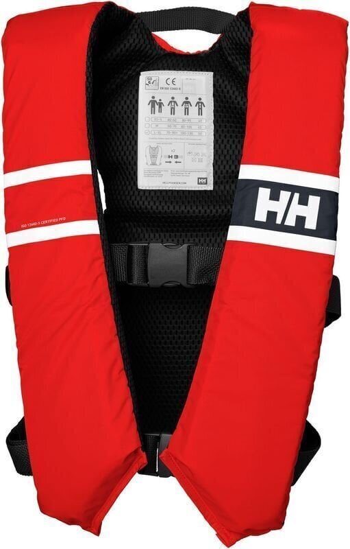 Prsluk za sportove na vodi Helly Hansen Comfort Compact N Alert Red 70/90 kg