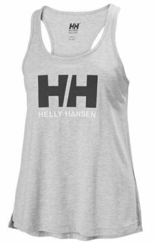 Camisa Helly Hansen W HH Logo Singlet Camisa Grey Melange XS - 1