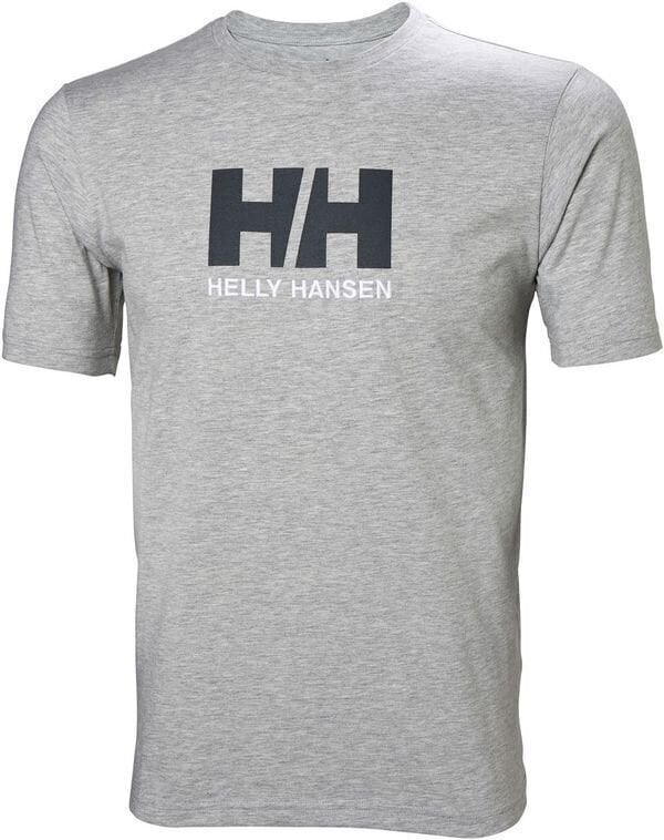 T-Shirt Helly Hansen Men's HH Logo T-Shirt Grey Melange XL