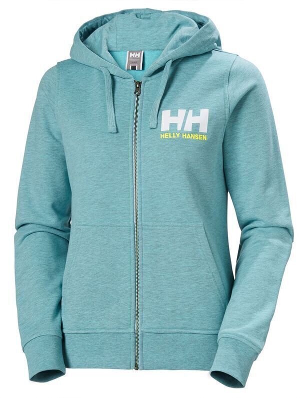 Luvtröja Helly Hansen Women's HH Logo Full Zip Luvtröja Glacier Blue XS
