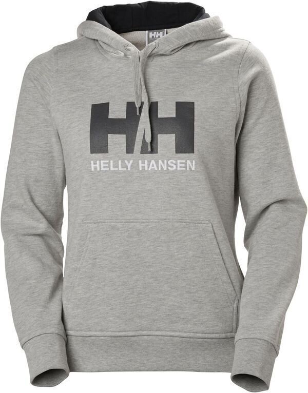 Hoodie Helly Hansen Women's HH Logo Hoodie Grey Melange L