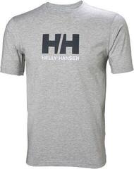 Hemd Helly Hansen Men's HH Logo T-Shirt mit kurzen Ärmeln Grey Melange M