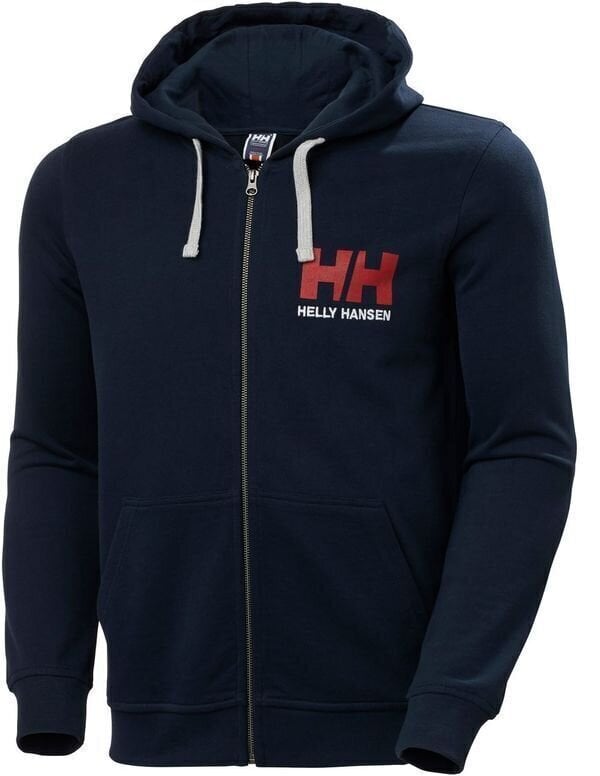 Kapuzenpullover Helly Hansen Men's HH Logo Full Zip Kapuzenpullover Navy 2XL