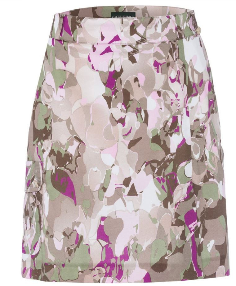 Suknja i haljina Golfino Printed Stretch Womens Skort Light Olive 38