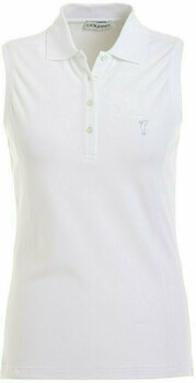 Camiseta polo Golfino Sun Protection Sleeveless Womens Polo Shirt Optic white 36 - 1